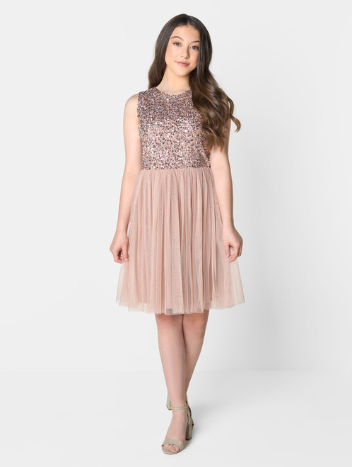 teenager pink birthday dress