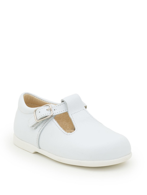 Boys white leather shoe