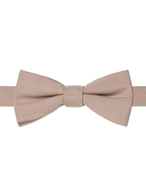 Boys stone beige banded bow tie