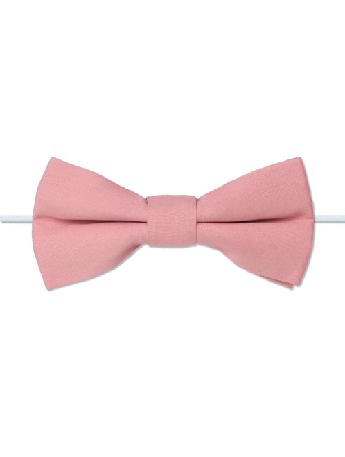 Boys elasticated mulberry pink bow tie