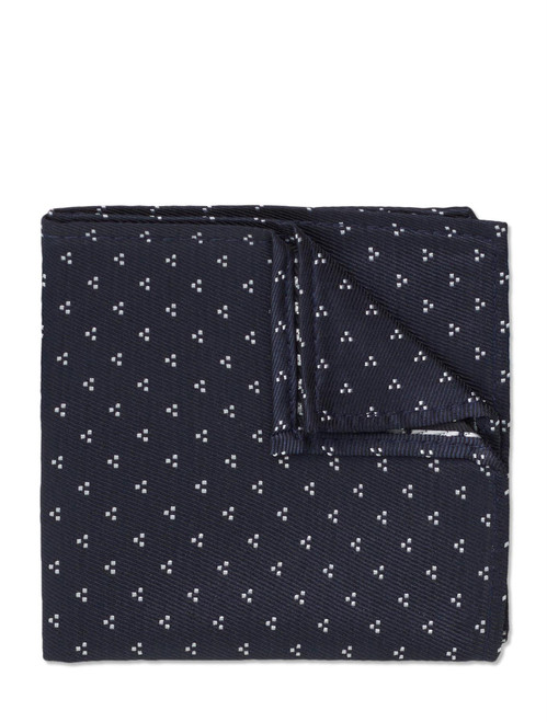 Boys navy trio dot hanky