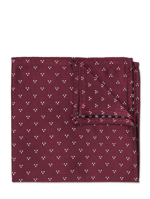 Boys burgundy trio dot hanky