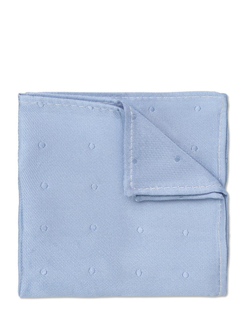 Boys dusky blue self dot hanky