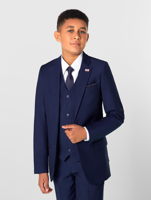 Boys navy England suit