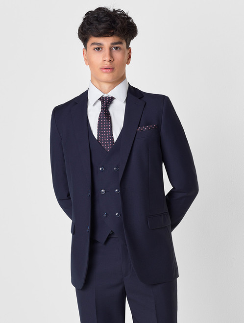 Boys french navy wedding suit