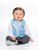 Boys blue & grey waistcoat suit