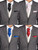 black, pink, royal blue, red, cravat and hanky