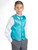 Boys aqua waistcoat suit