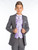 Grey and lilac page boy suit