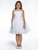 white flower girl dress