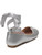 girls silver flat shoes