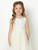 ivory flower girls dress