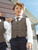 boys brown waistcoat