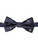 Boys navy banded bow tie and hanky set - Bug