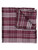 Boys burgundy tie and hanky set - Plaid