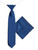 Boys royal blue elasticated tie and hanky set - Polka Dot