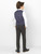 kids navy check suit