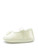 Girls ivory baby christening shoes