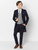 Kids navy & grey tail suit
