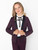 Girls burgundy tuxedo