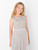 Soft grey flower girl dress