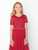 girls red party dress