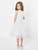 Girls white flower girl dress