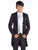 Boys black & silver tail suit