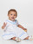 Sarah Louise girls white and blue christening dress