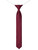 Boys skinny elasticated burgundy stripe tie