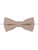 Boys elasticated stone beige bow tie