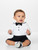 Baby boys white and black christening outfit