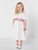 Ivory and pink flower girls dress