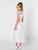 Girls white pleated communion dress