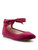 Girls burgundy velour shoes