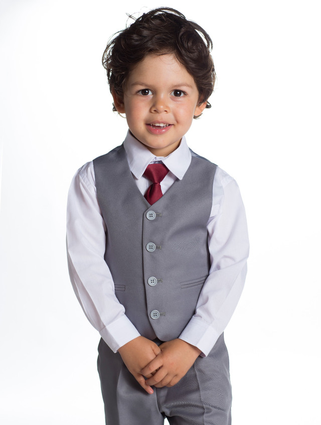 Baby Boys grey suit Boys wedding suit Boys formal suit Archie