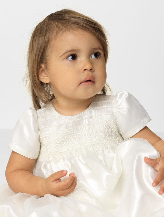 Baby girls ivory christening gown Girls ivory christening outfit