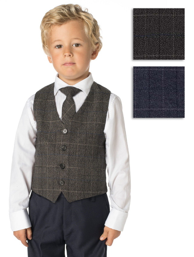 Boys tweed suit Boys waistcoat suit Paisley of London
