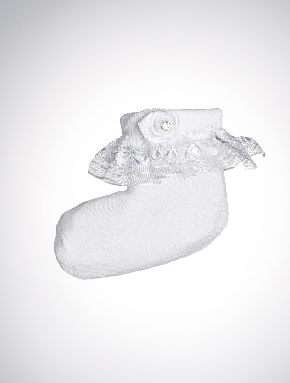 Baby girls socks white socks christening socks girls socks