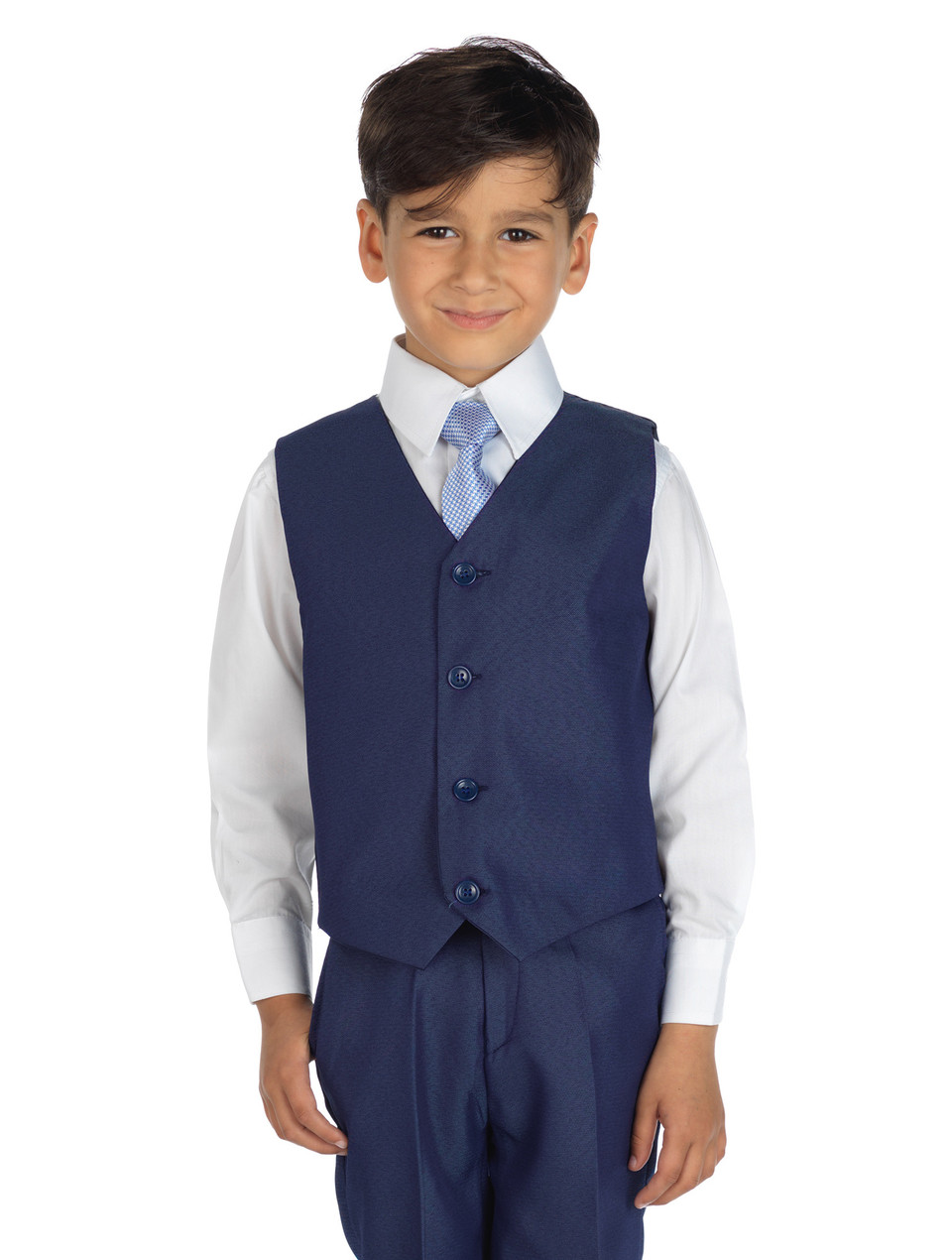 Boys blue waistcoat suit | Boys indigo page boy outfits