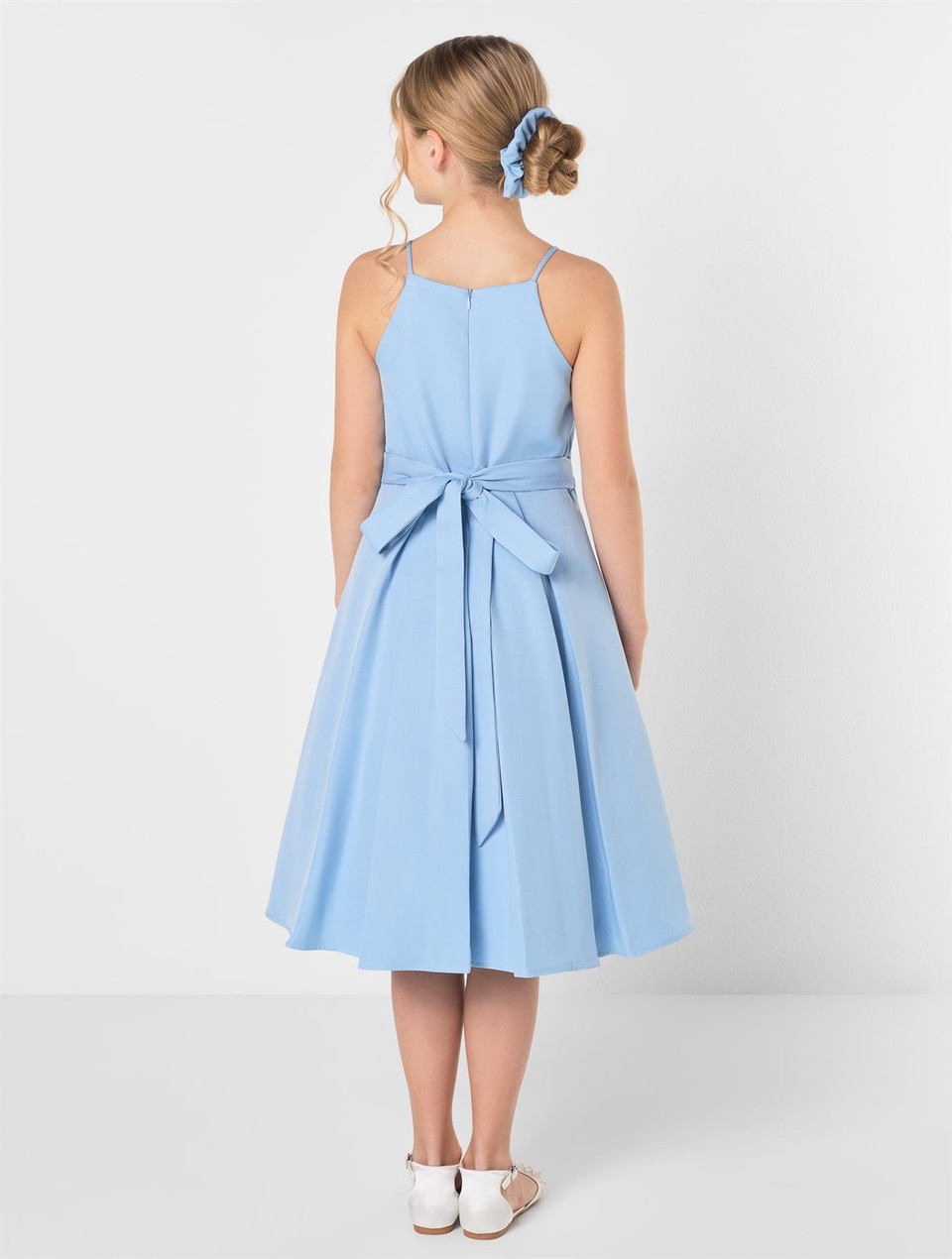 blue long dress with short sleeves Lace Prom Dresses, Long Sleeves Short Blue Lac Petite Dresses for Women: AU/UK Size:20/22 LASTCHANCE