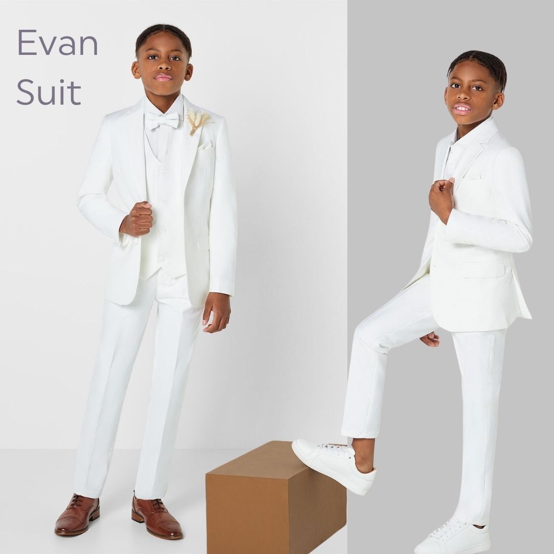 Boys ivory communion suit