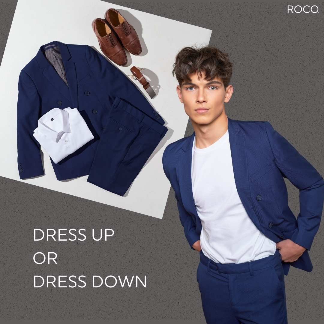 Navy Double Breasted Tuxedo