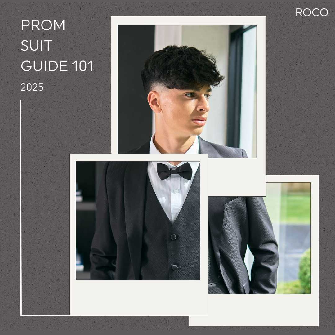 Teen boys black prom tuxedo.