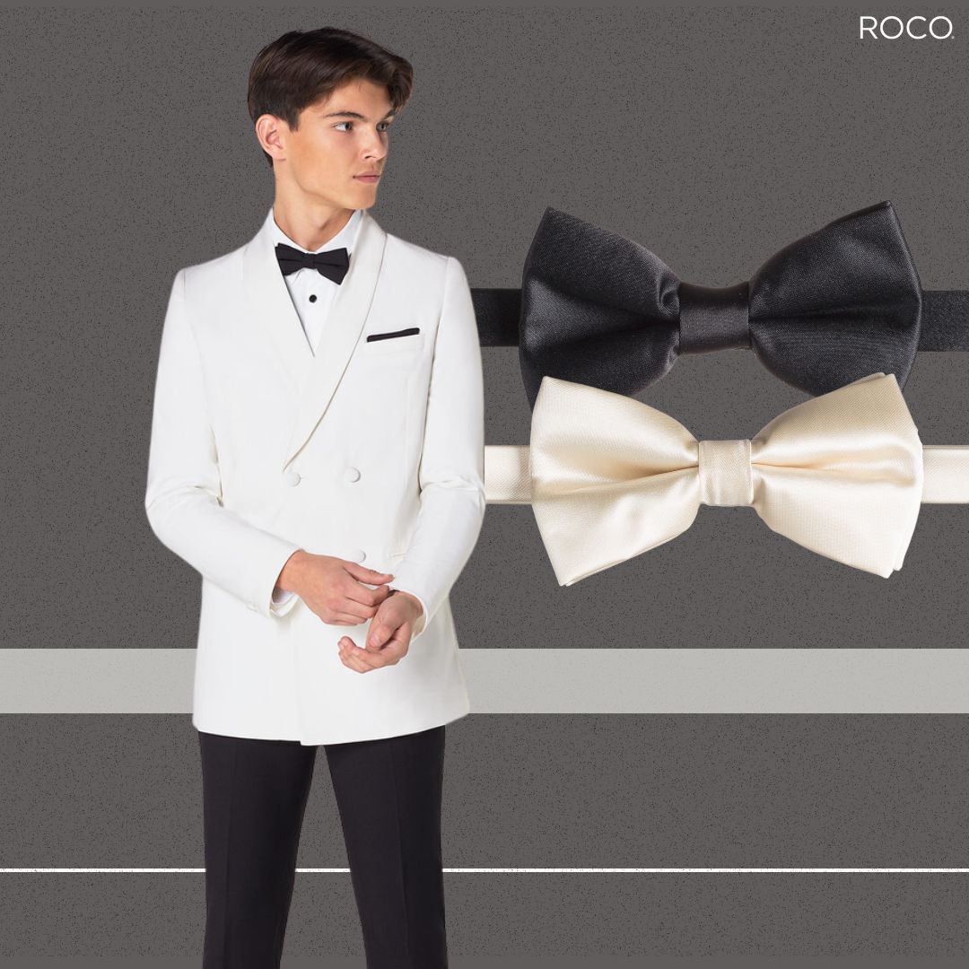 Ivory Double Breasted Prom Tuxedo