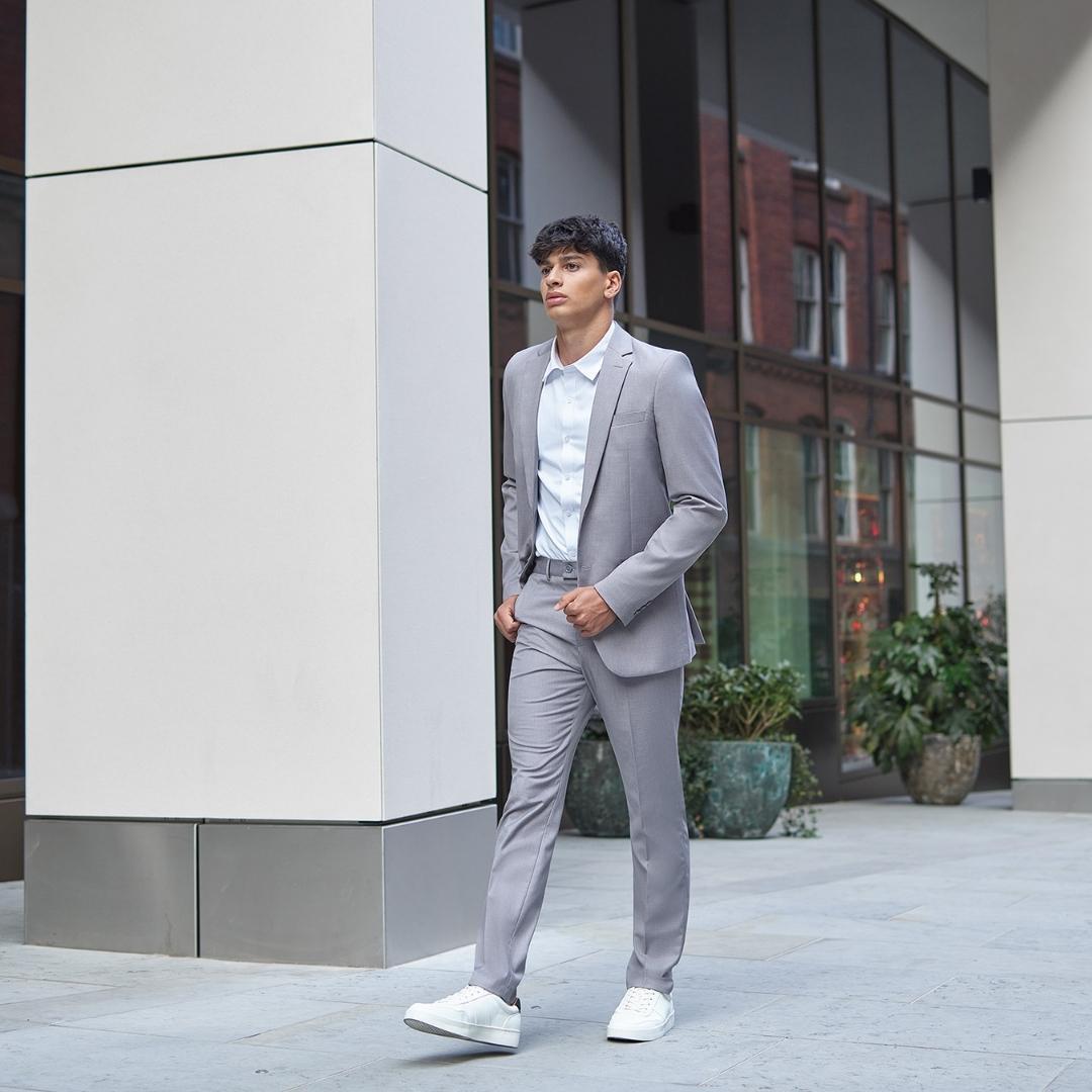Boys Grey Sixth Form Suit