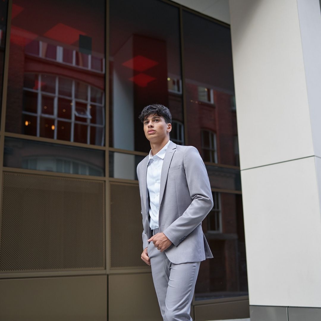 Boys Grey Sixth Form Suit