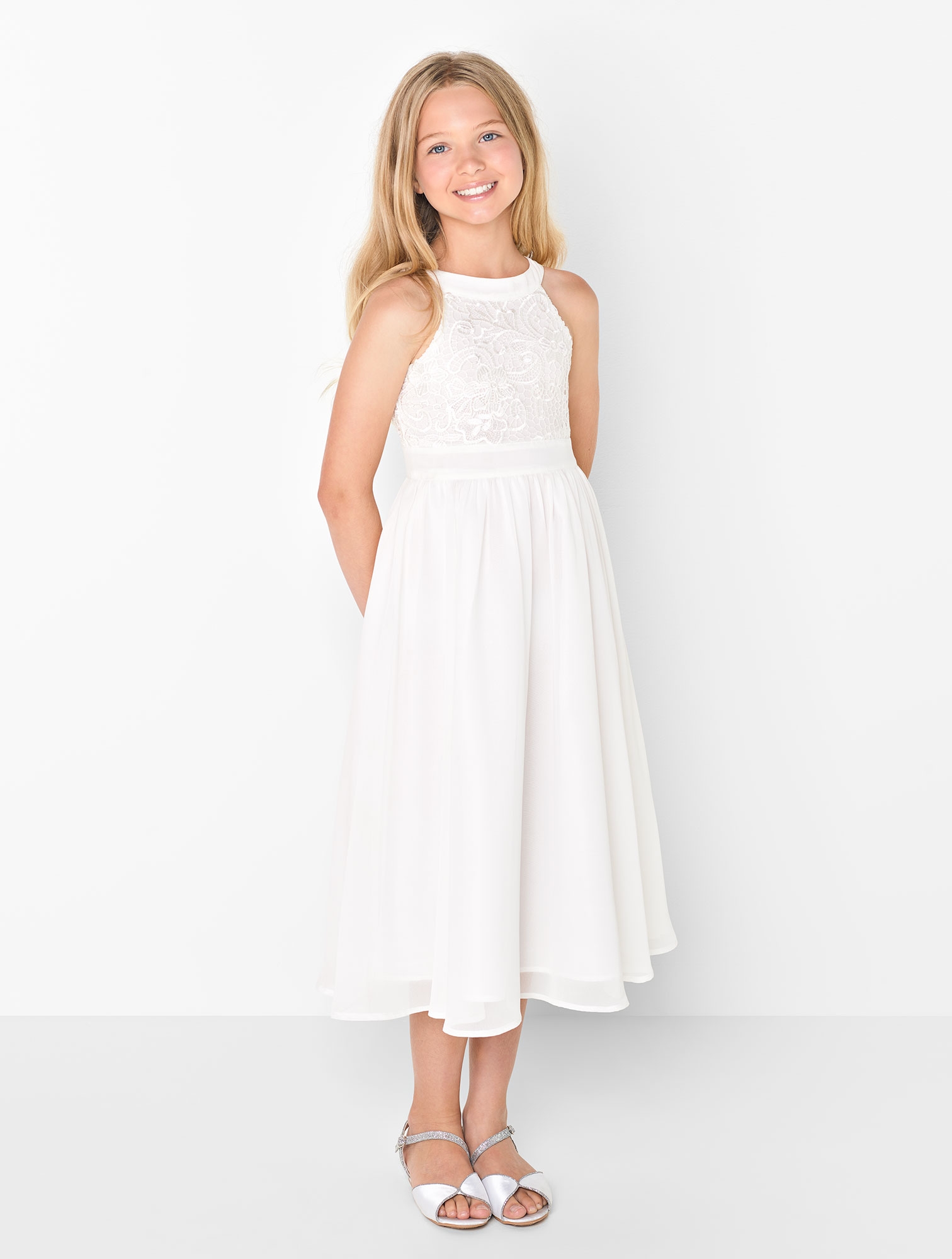Girls white occasion dress | Girls white flower girl dress | Paisley of London | Phillipa Girls white occasion dress | Girls white flower girl dress | Paisley of London | Phillipa