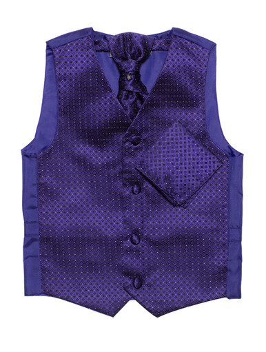 Boys Purple Waistcoat 3m 14 Years Cravat & Hanky Set Paisley of London Swirl Waistcoats 