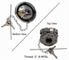 Fuel Cap 3.00"-5.50" TPI Special Locking